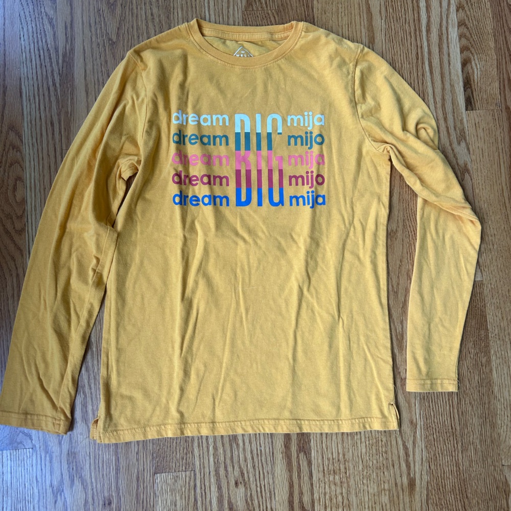 Well Worn Kids Long Sleeve Tee - Yellow Dream Big